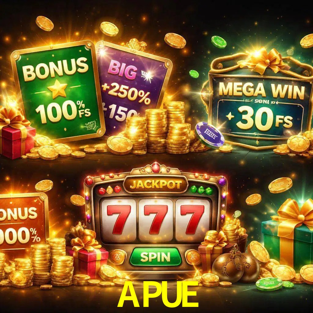 Tipos de bonos APUE incluyendo recompensas de bienvenida y promociones continuas